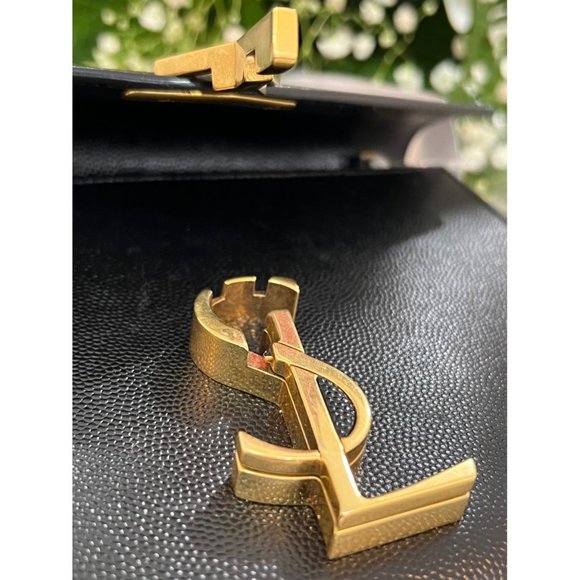 SAINT LAURENT Cassandre Leather Wallet on Chain - Picture 11 of 12